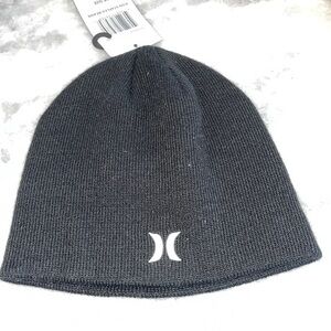 Hurley Black Winter Beanie Hat